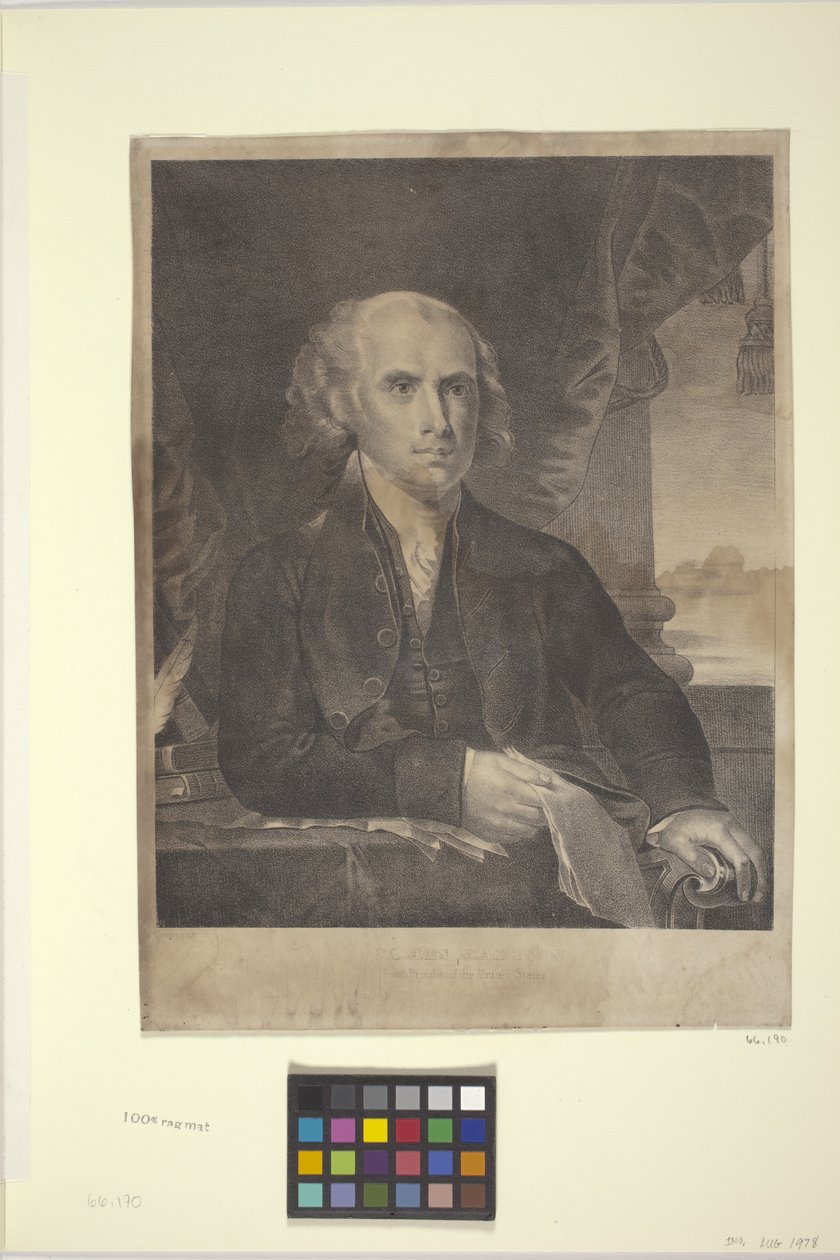 James Madison (litografia) autorstwa American School