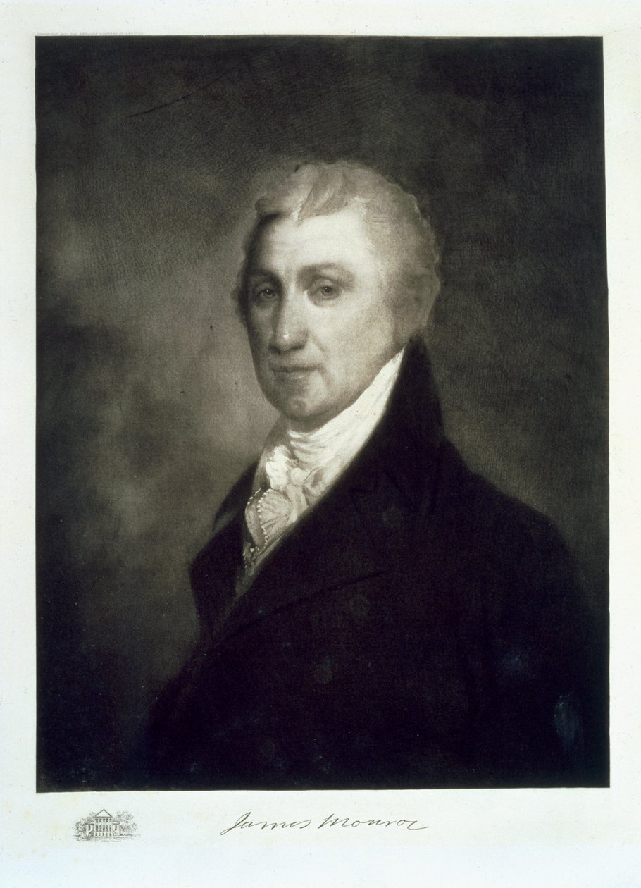 James Monroe, 5. Prezydent Stanów Zjednoczonych Ameryki, wyd. 1901 (fotograwiura) autorstwa American School