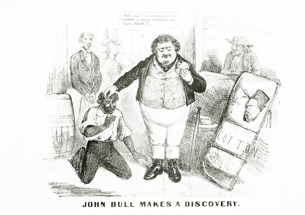 John Bull dokonuje odkrycia (lito) autorstwa American School
