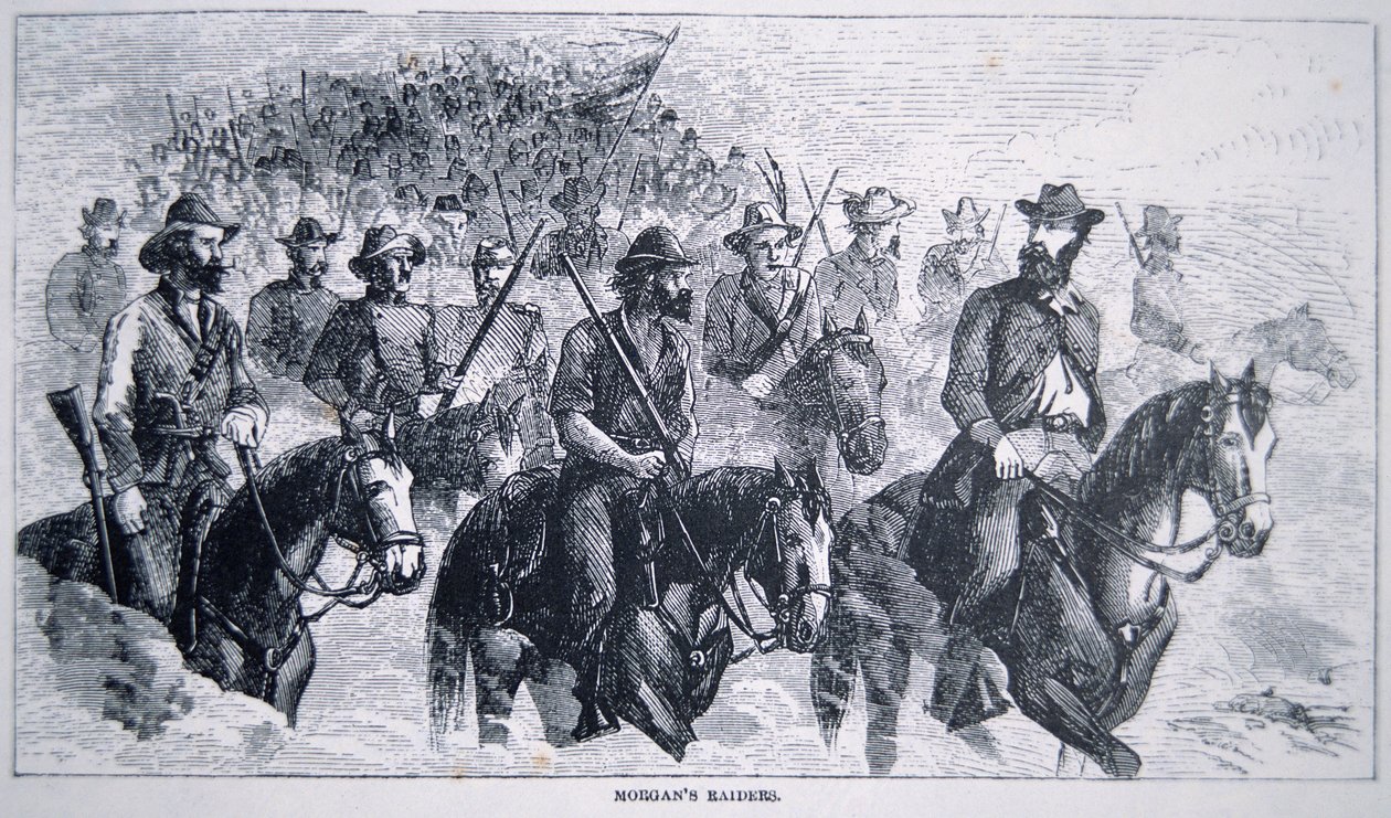 Poszukiwacze Johna Hunta Morgana (1825-64) (lito) autorstwa American School