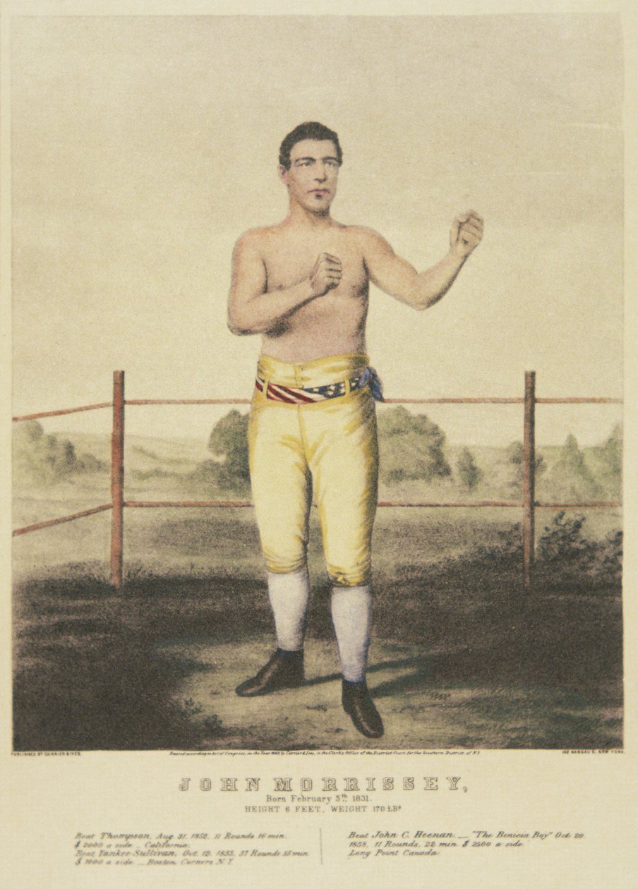 John Morrissey, ze współczesnej grafiki (kolor lito) autorstwa American School