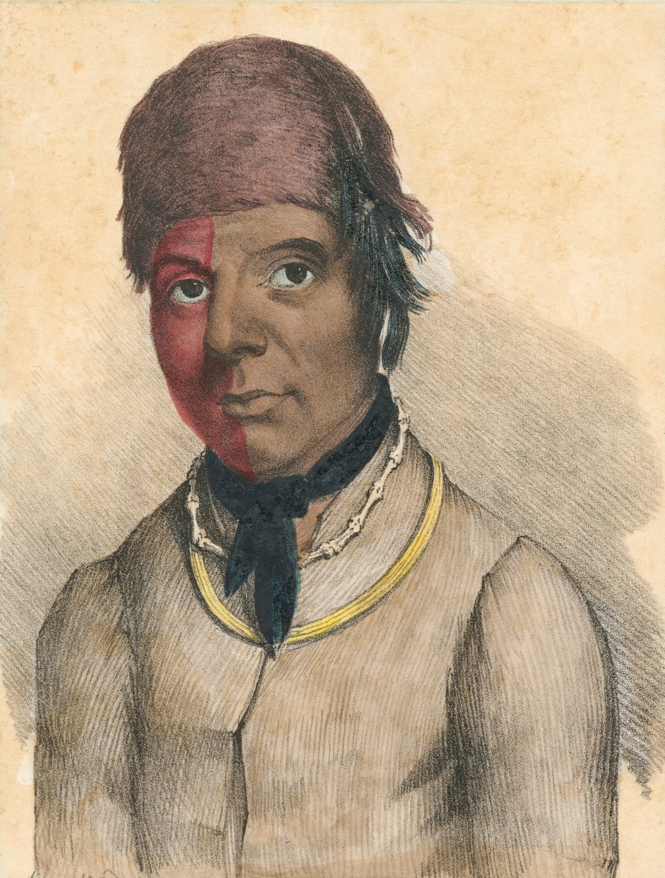 John Skenandoa, znany również jako Shenandoah. Portret. autorstwa American School