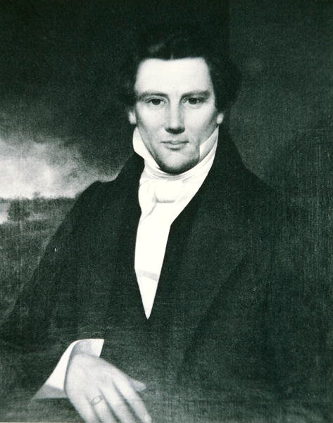 Józef Smith (1805-44) prorok, założyciel religii Mormonów w USA (lito) autorstwa American School