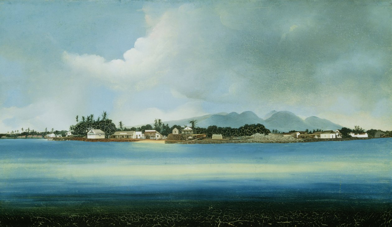 Lahina, Maui, Wyspy Hawajskie (olej na płótnie) autorstwa American School