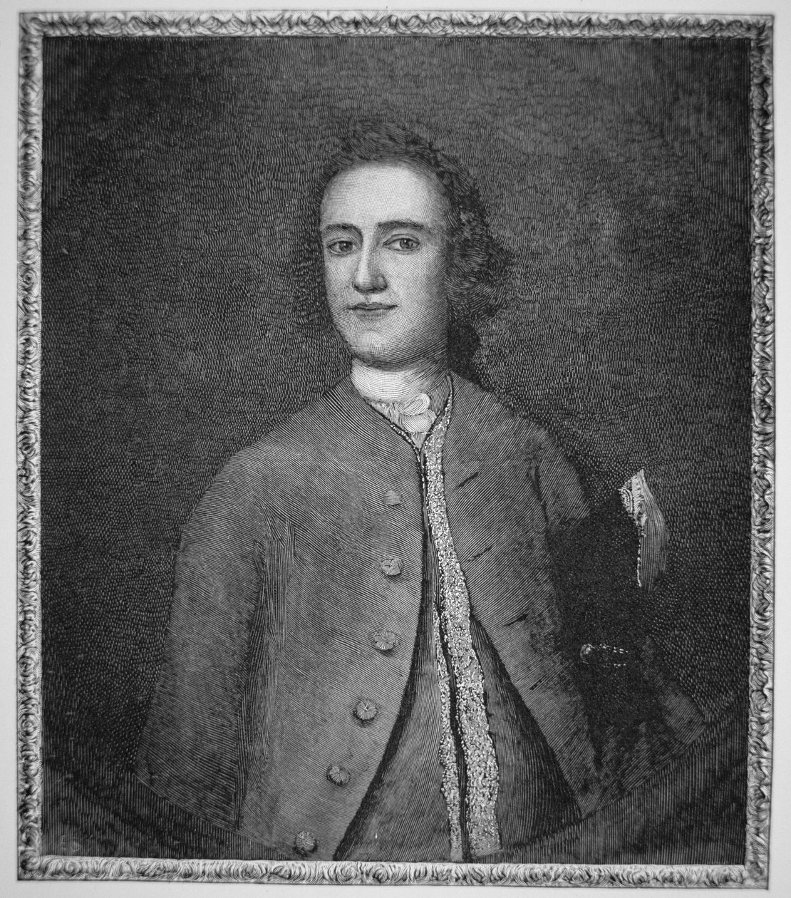 Lawrence Washington (1718-52) (lito) autorstwa American School