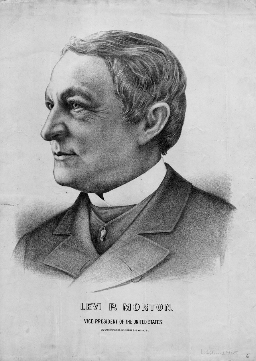 Levi P. Morton, wiceprezydent Stanów Zjednoczonych, wyd. autorstwa Curriera i Ivesa, 1889-93 autorstwa American School