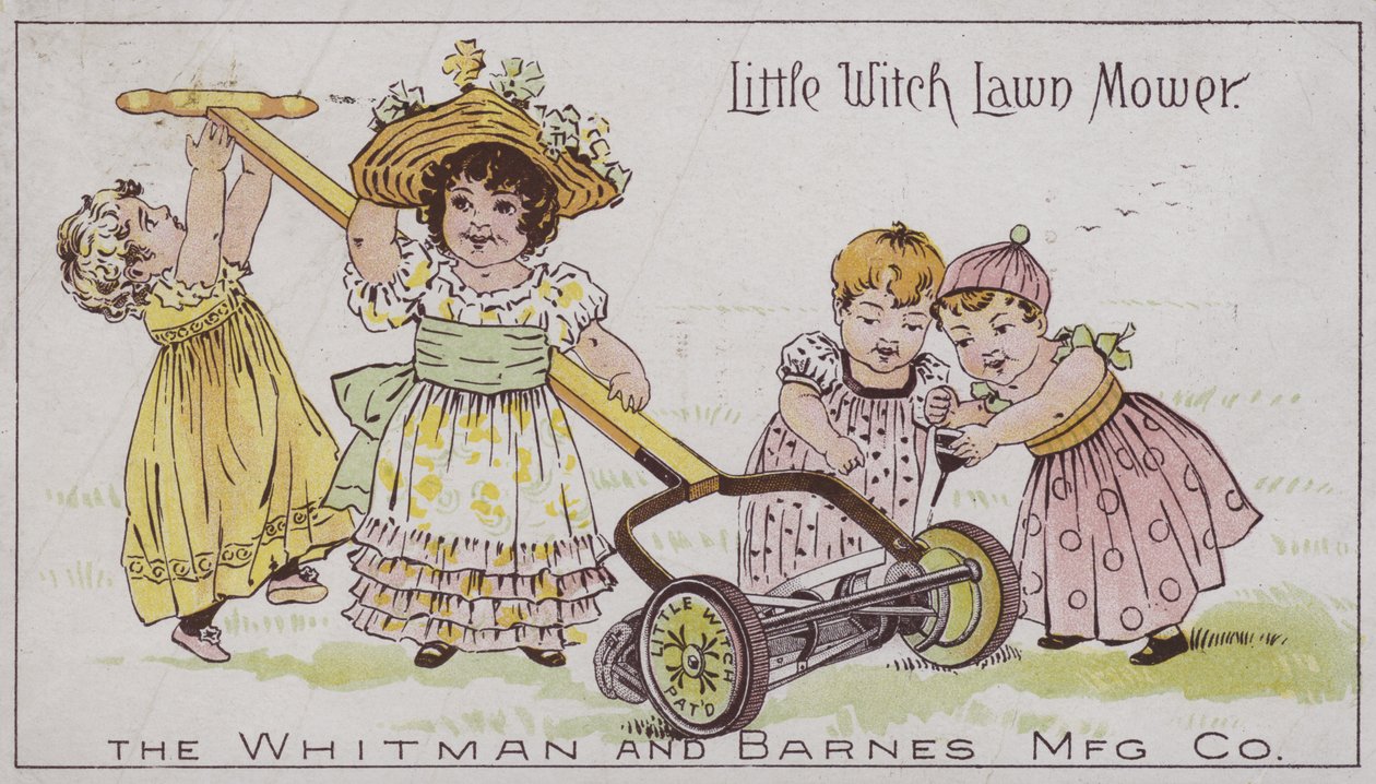 Kosiarka do trawy Little Witch (chromolitho) autorstwa American School