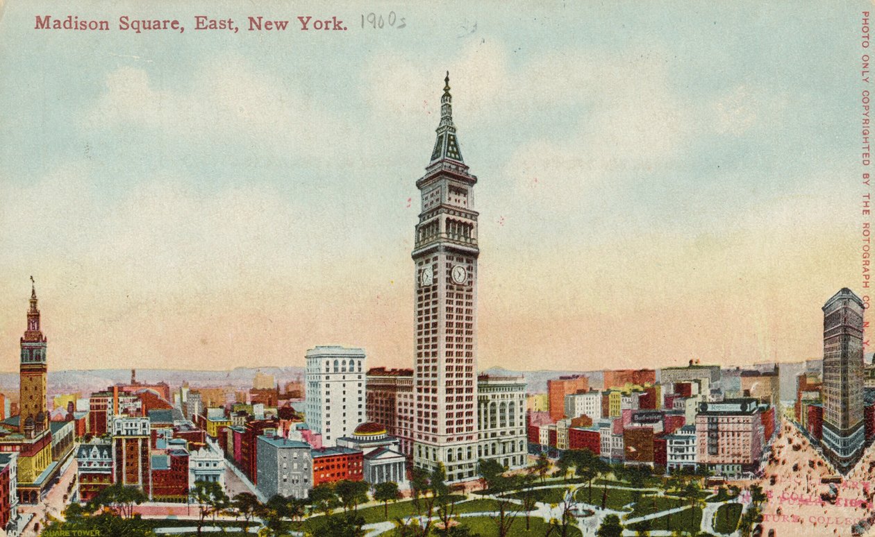 Madison Square, Wschód, Nowy Jork, 1900 autorstwa American School