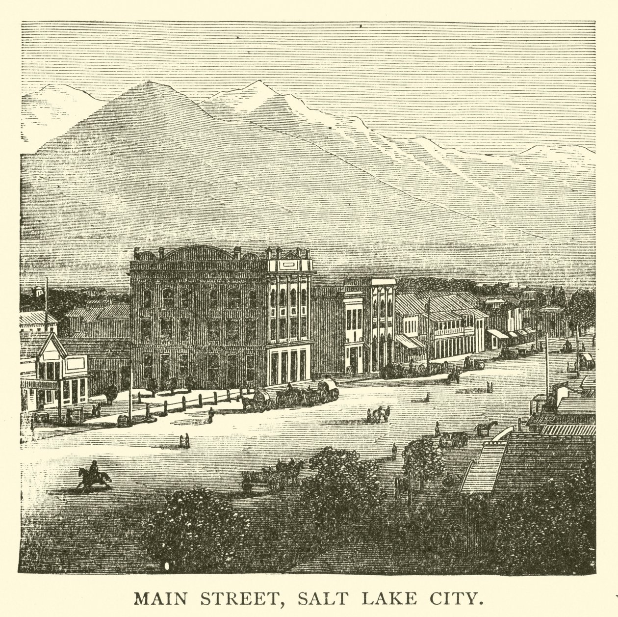Main Street, Salt Lake City (grawerunek) autorstwa American School