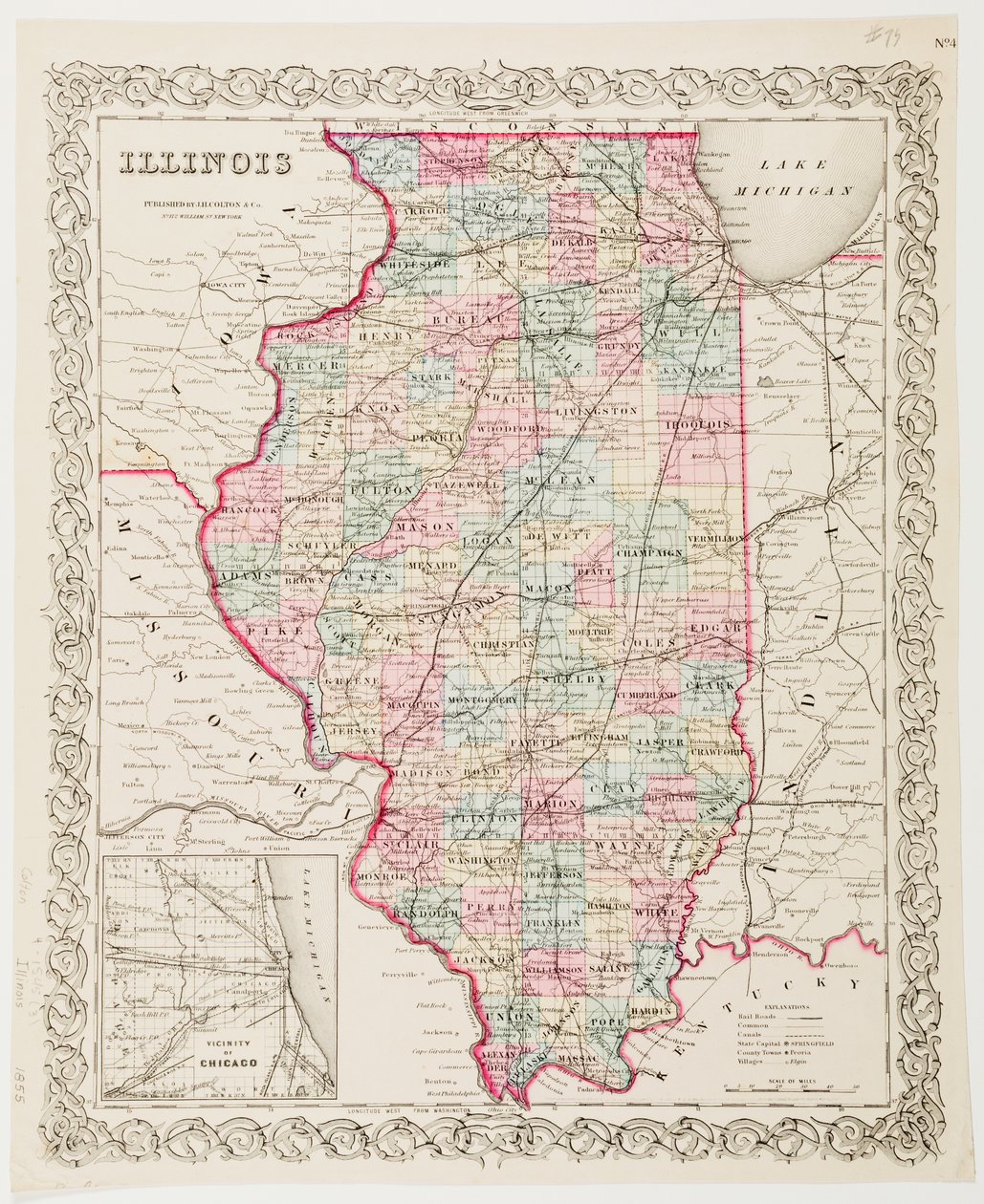 Mapa Illinois autorstwa American School