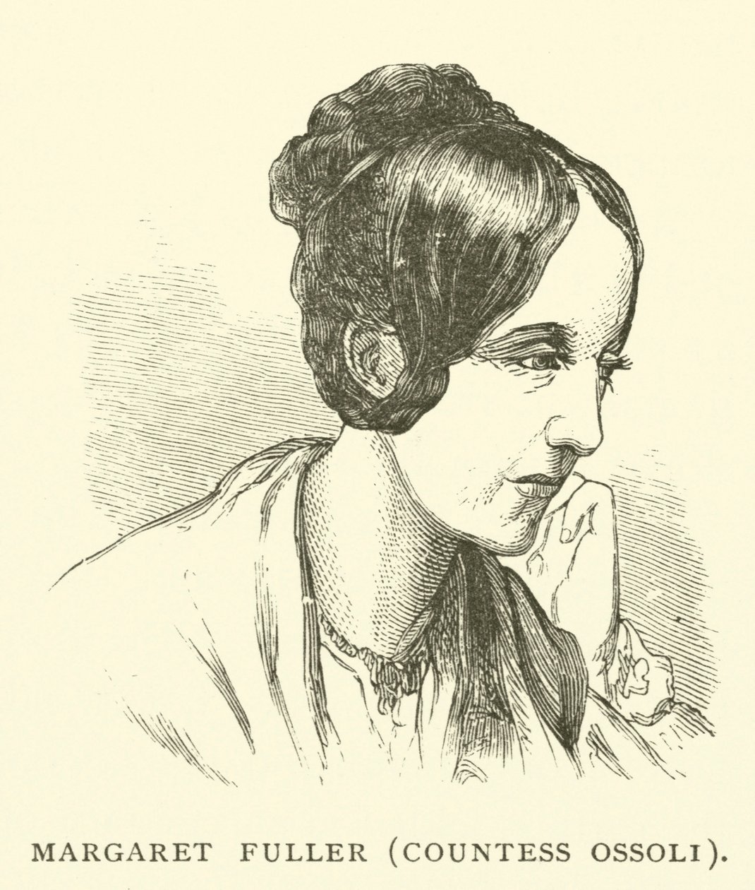 Margaret Fuller, hrabina Ossoli, amerykańska dziennikarka i działaczka na rzecz praw kobiet (rycina) autorstwa American School