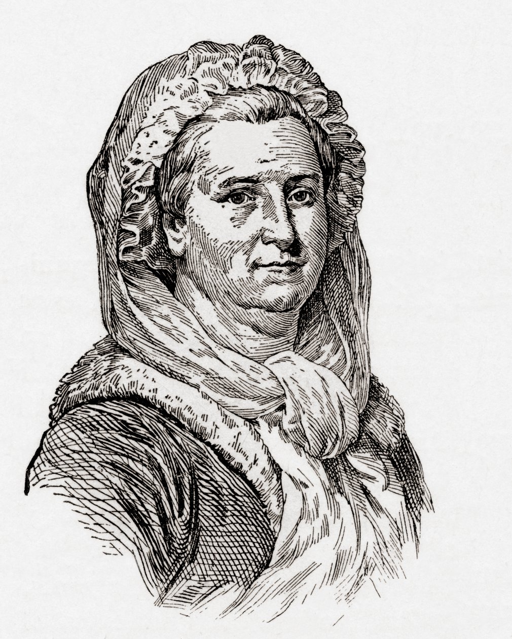 Martha Washington, z „Historii naszego kraju”, opublikowana w 1905 r. (rycina) autorstwa American School
