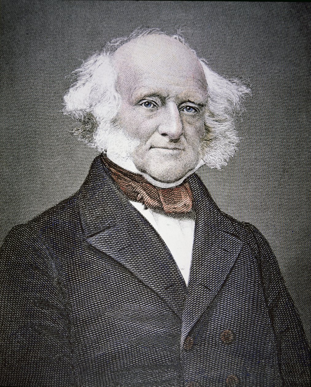 Martin van Buren (1782-1862) (kolorowy grawerunek) autorstwa American School