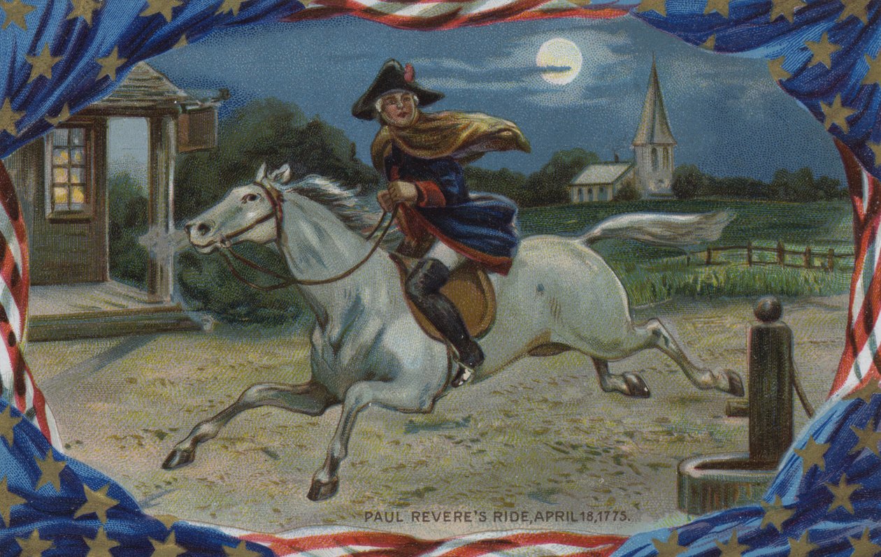 Kartka z okazji Dnia Pamięci, Przejażdżka Paula Revere