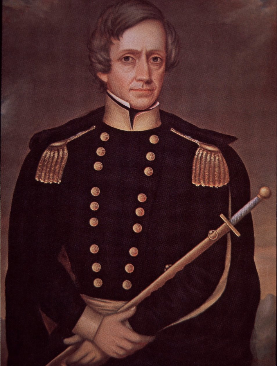 Wojna meksykańsko-amerykańska (1846-48), gen. Stephen Watts Kearny, dowódca USA autorstwa American School
