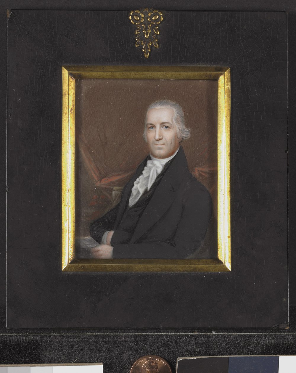 Miniaturowy portret Samuela Osgooda, ok.1789 (z kością słoniową) autorstwa American School