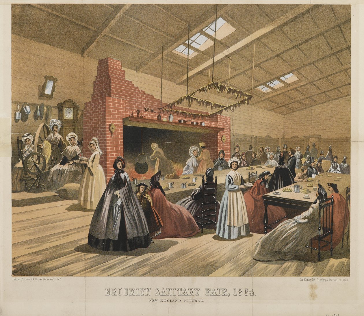Kuchnia Nowej Anglii, Targi Sanitarne na Brooklynie, 1864 r. autorstwa American School