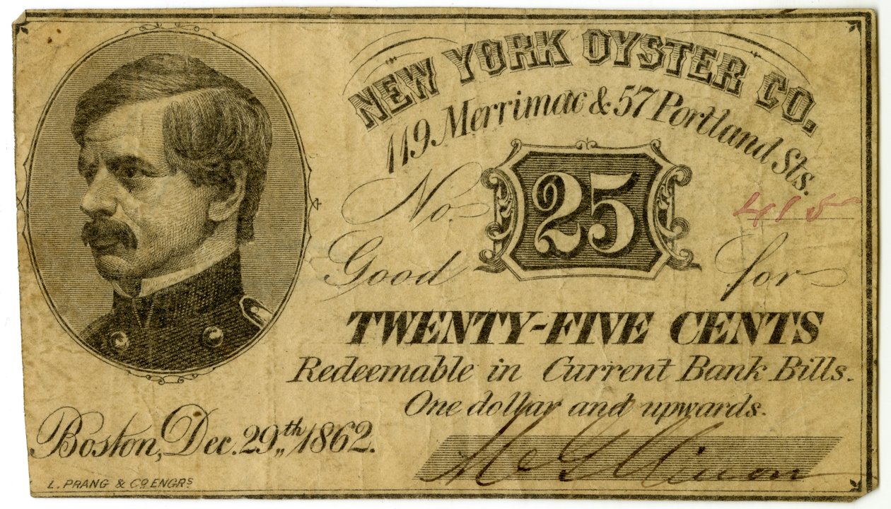 New York Oyster Co., 119 Merrimac & 57 Portland St., 1862 autorstwa American School