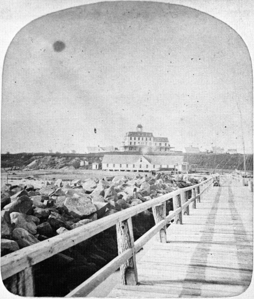 Ocean View Hotel, Block Island, Rhode Island (zjeżdżalnia stereooptyczna) autorstwa American School