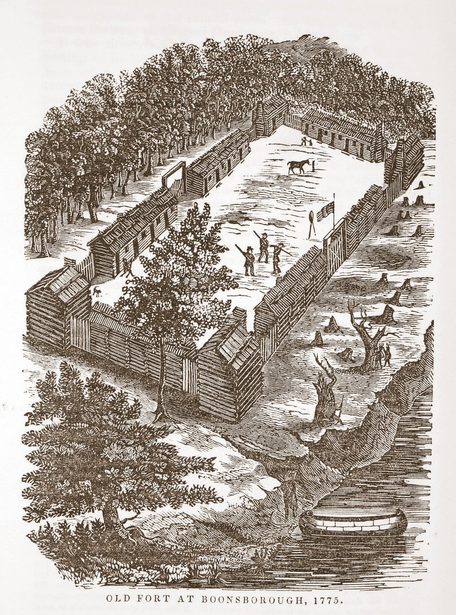 Stary Fort w Boonsborough, 1775 autorstwa American School