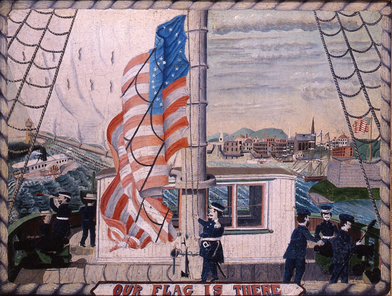 Nasza flaga tam jest: Fort McHenry, Baltimore, 1850-1900 autorstwa American School