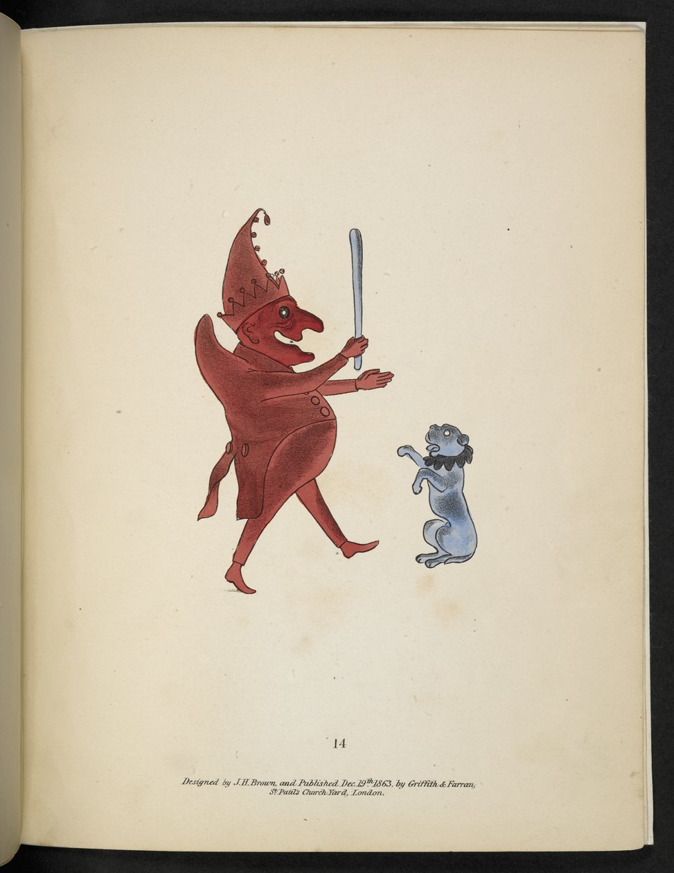 Płyta 14. Figurka „Punch”.  Spektropia; lub, Zaskakujące iluzje widmowe pokazujące duchy wszędzie i w dowolnym kolorze itp. Ser. 1.  J.H. brązowy  1864 autorstwa American School