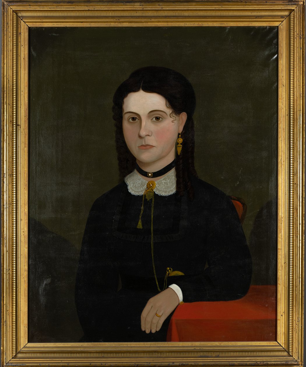 Portret Elizabeth Laverton Winn (ur. 1833) 1853-60 (olej na płótnie) (para zob. 199361) autorstwa American School