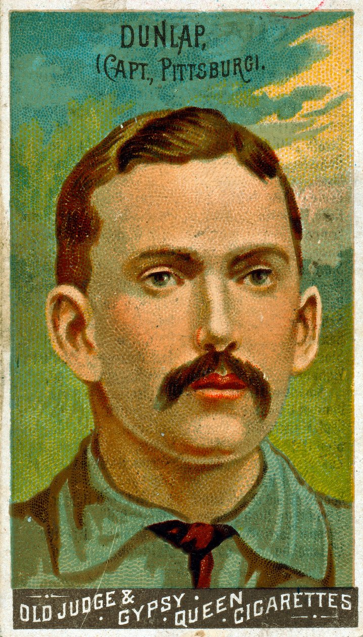 Portret Freda Dunlapa, Pittsburgh Alleghenys, 1887 autorstwa American School