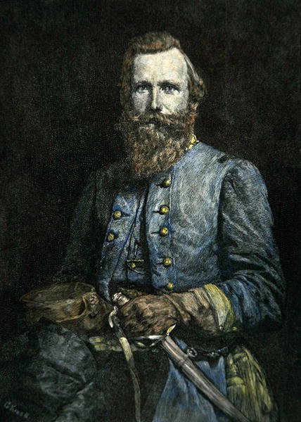 Portret generała J.E.B. Stuart (lito) autorstwa American School