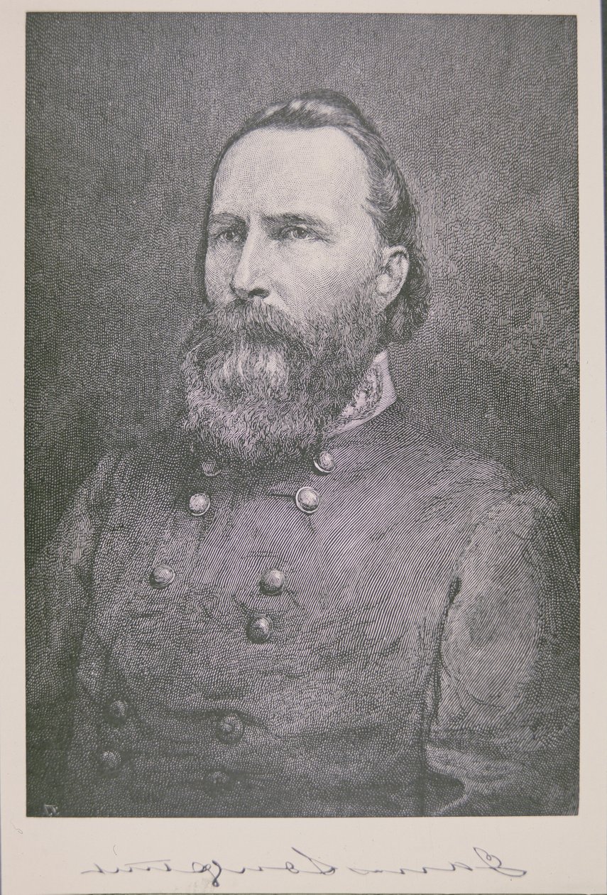Portret generała Jamesa Longstreeta (1821-1904) (lito) autorstwa American School