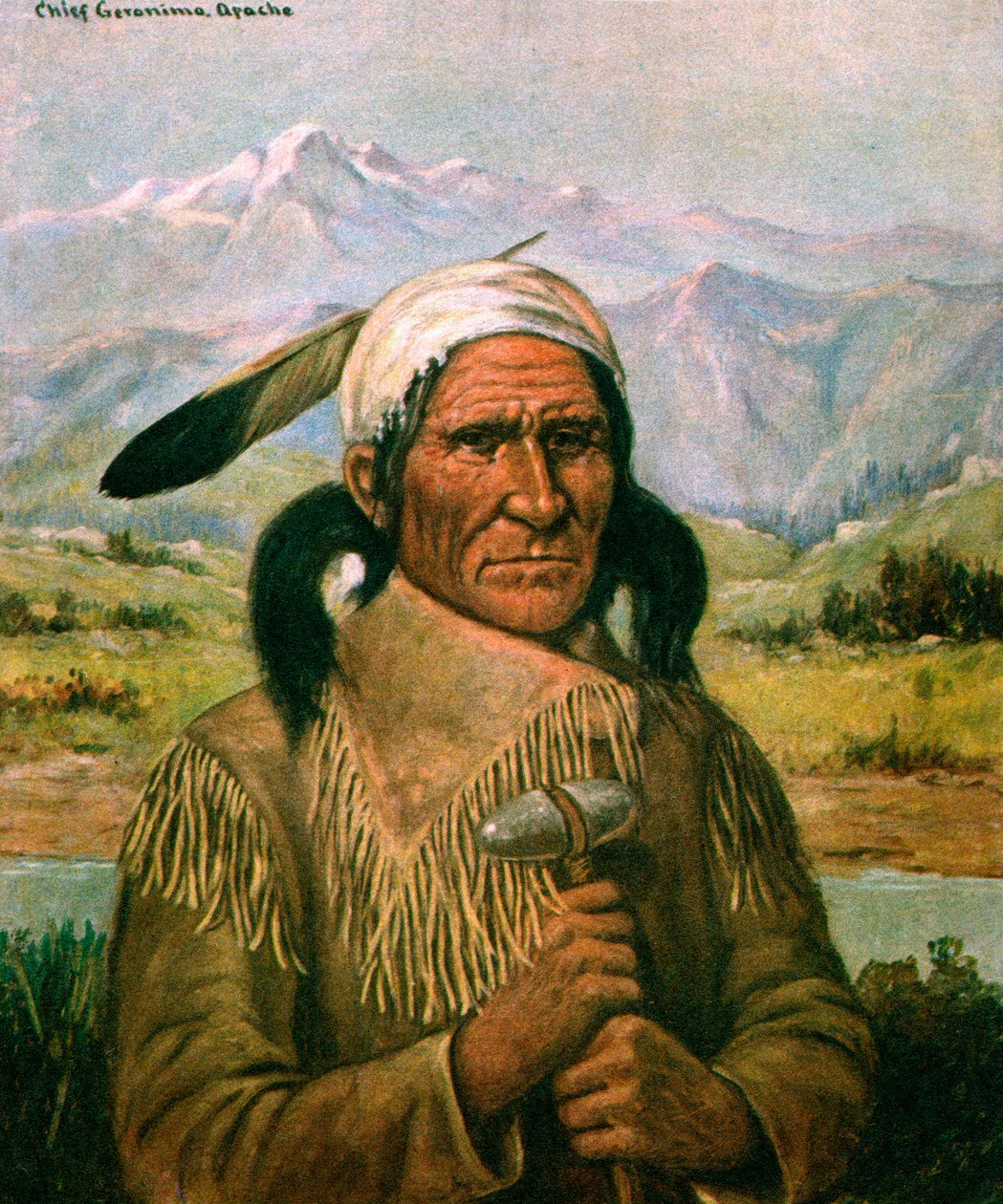 Portret Geronimo autorstwa American School