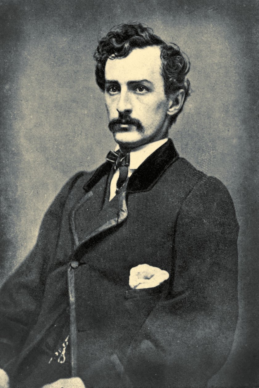 Portret Johna Wilkesa Bootha, c.1860 autorstwa American School