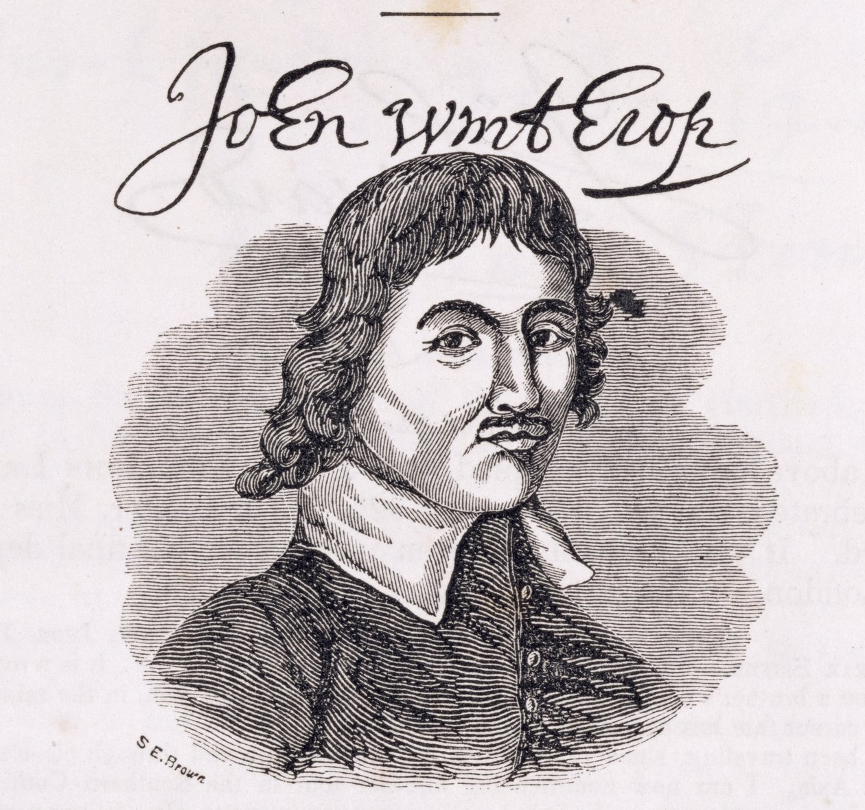 Portret Johna Winthropa (1588-1649) z „Zbiorów historycznych Connecticut”, autorstwa Johna Warnera Barbera, 1856 autorstwa American School