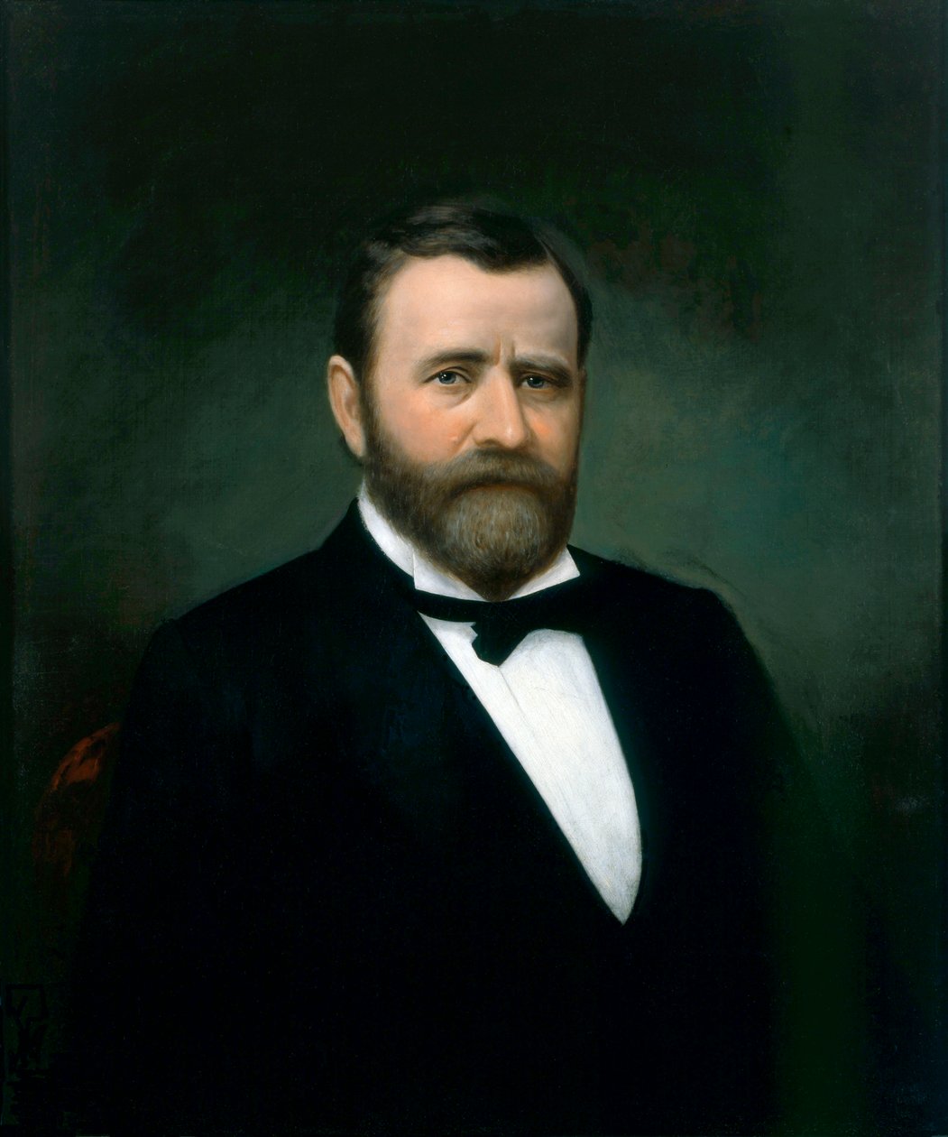 Portret Ulyssesa S. Granta, ok. 1875-99 (olej na płótnie) autorstwa American School