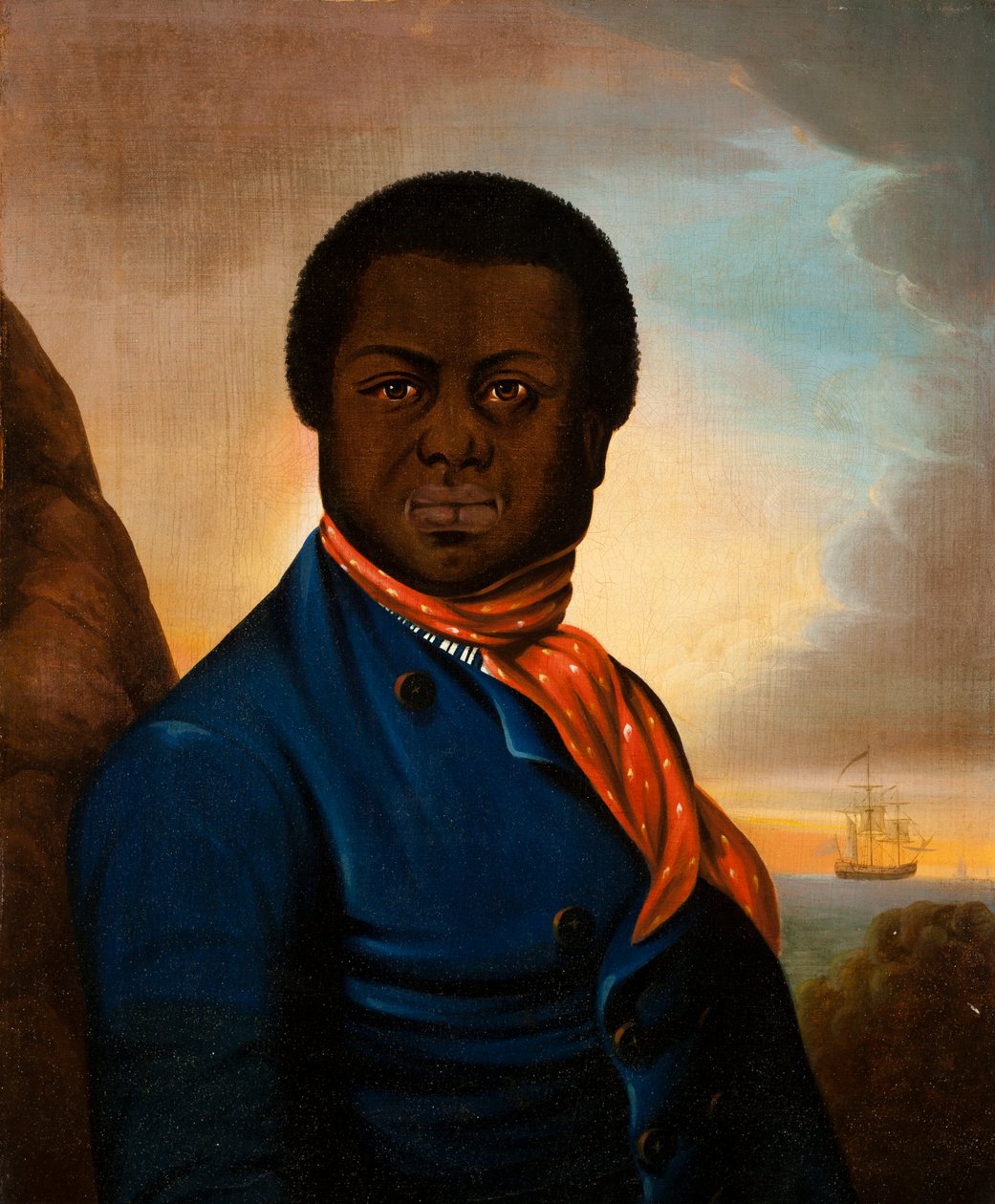 Portret marynarza (Paul Cuffe?), ok. 1800 autorstwa American School