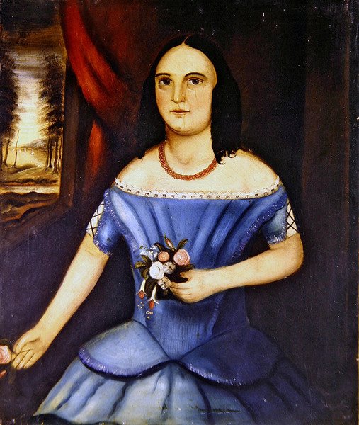 Portrety brata i siostry, pary (olej na płótnie) (zob. też 349154) autorstwa American School