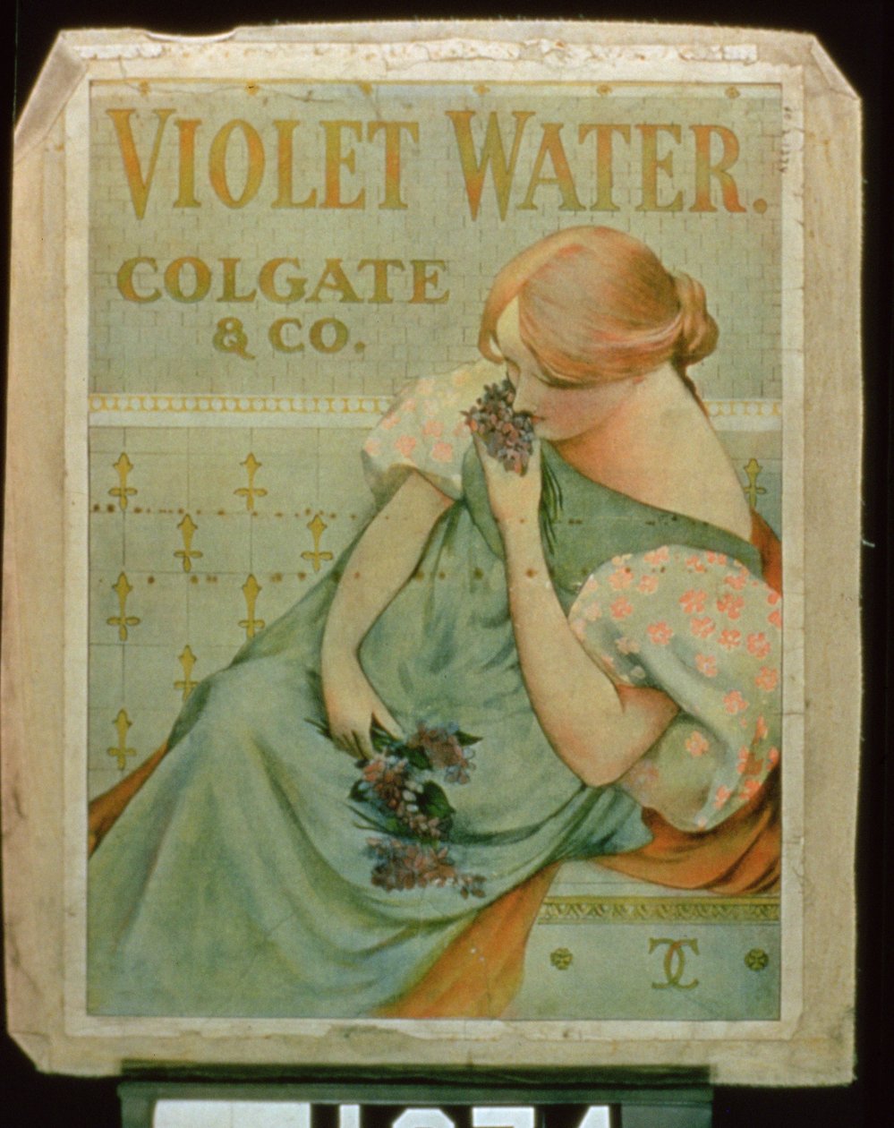 Plakat reklamujący Violet Water, Colgate & Co. autorstwa American School
