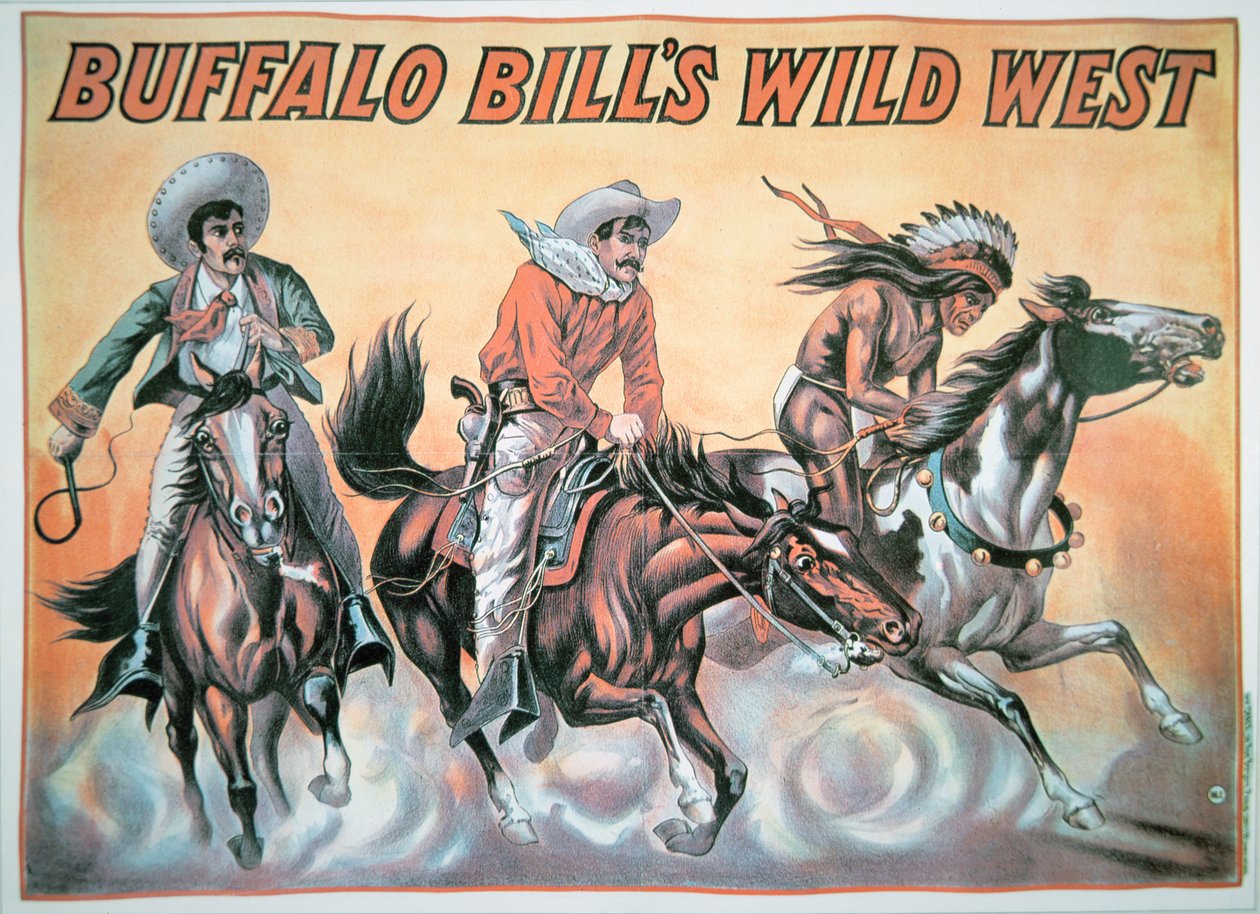 Plakat do Buffalo Billa (1846-1917) Wild West Show autorstwa American School
