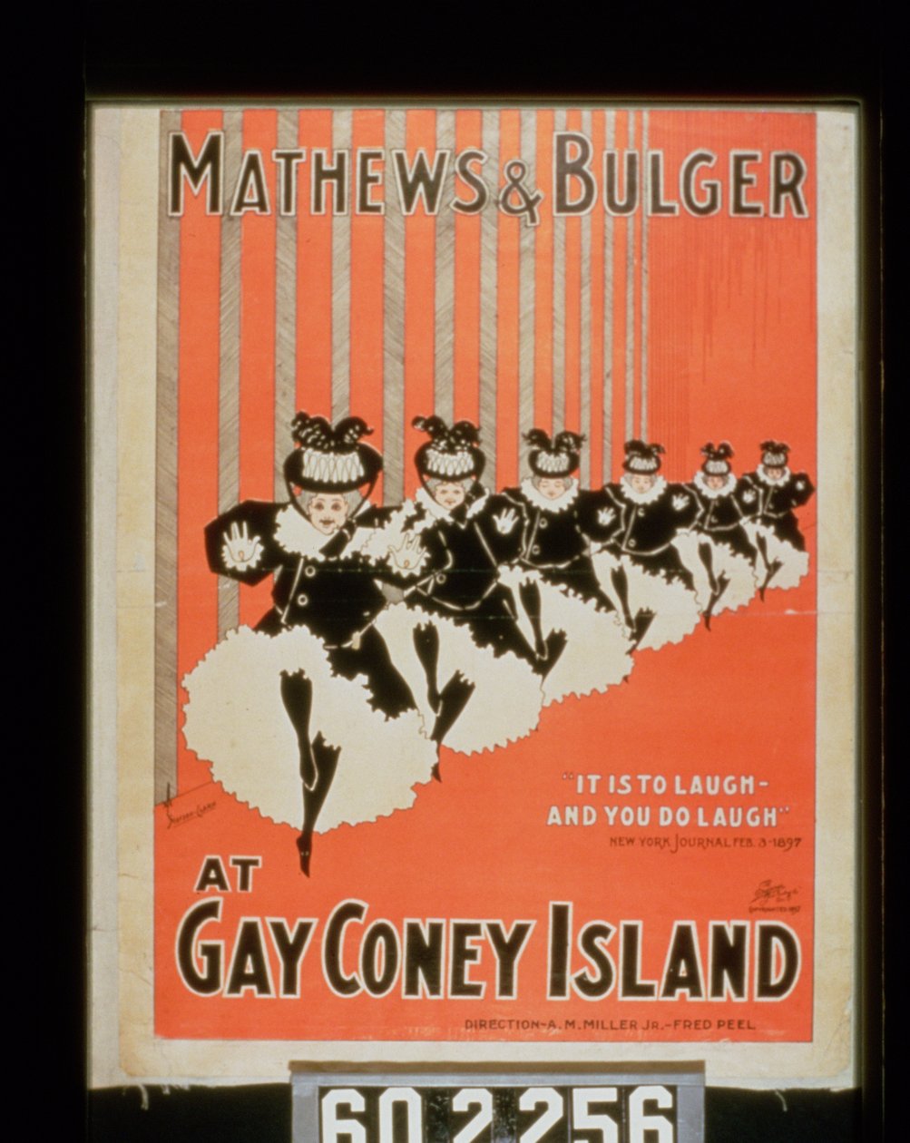 Plakat dla Mathewsa i Bulgera na Gay Coney Island autorstwa American School