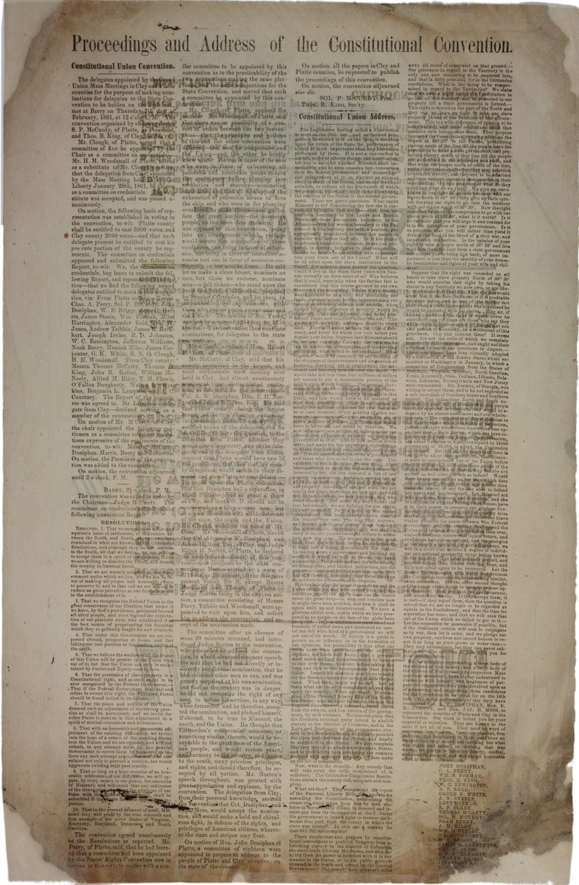 Obrady i przemówienie Konwencji Konstytucyjnej, ok. 19 marca 1861 r. autorstwa American School