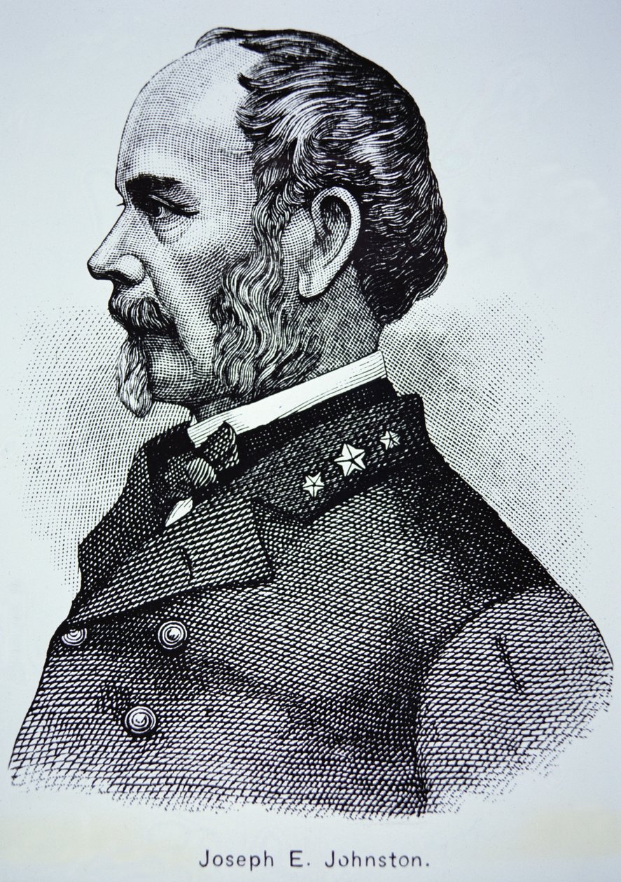 Portret generała Josepha E. Johnstona (1807-1891) (lito) autorstwa American School