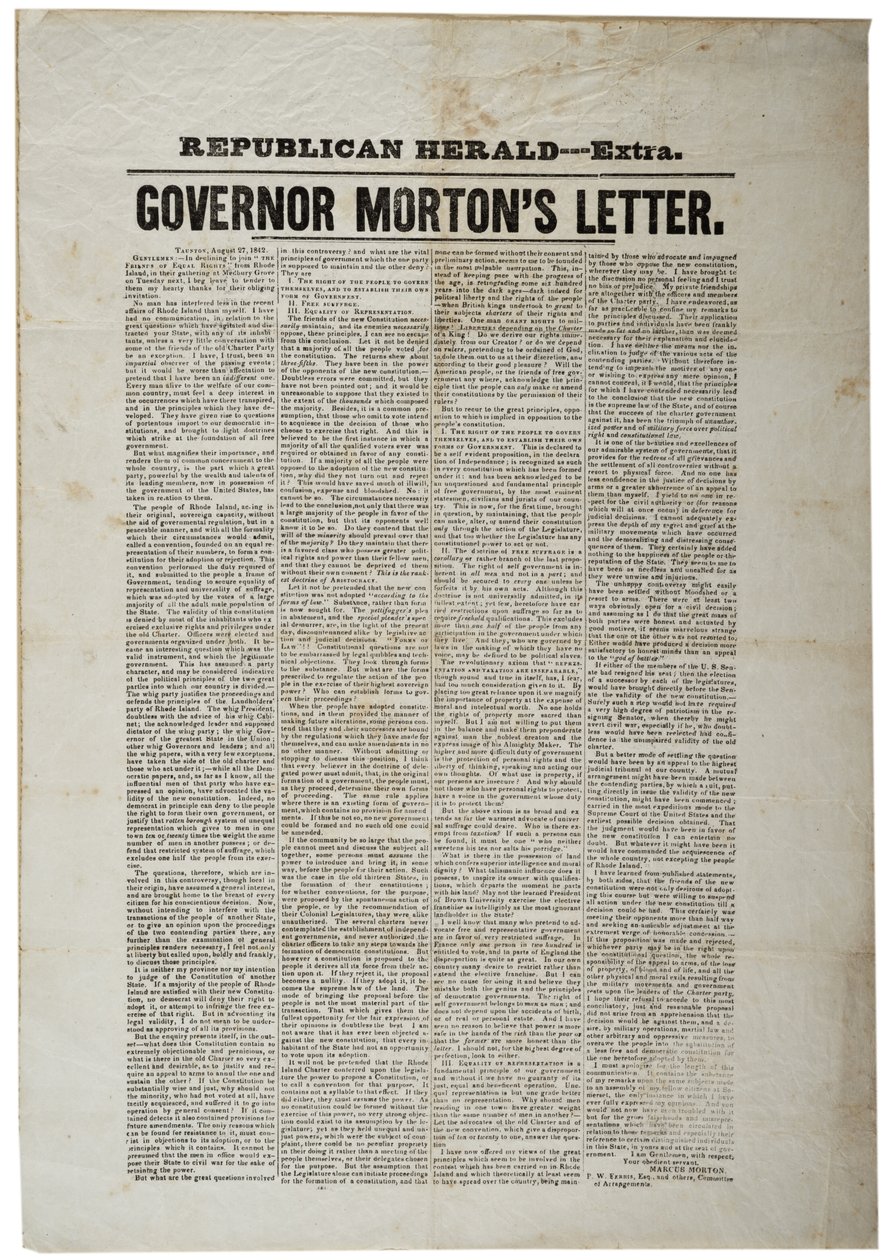 Republikański Herald- Extra, 27 sierpnia 1842 r. autorstwa American School