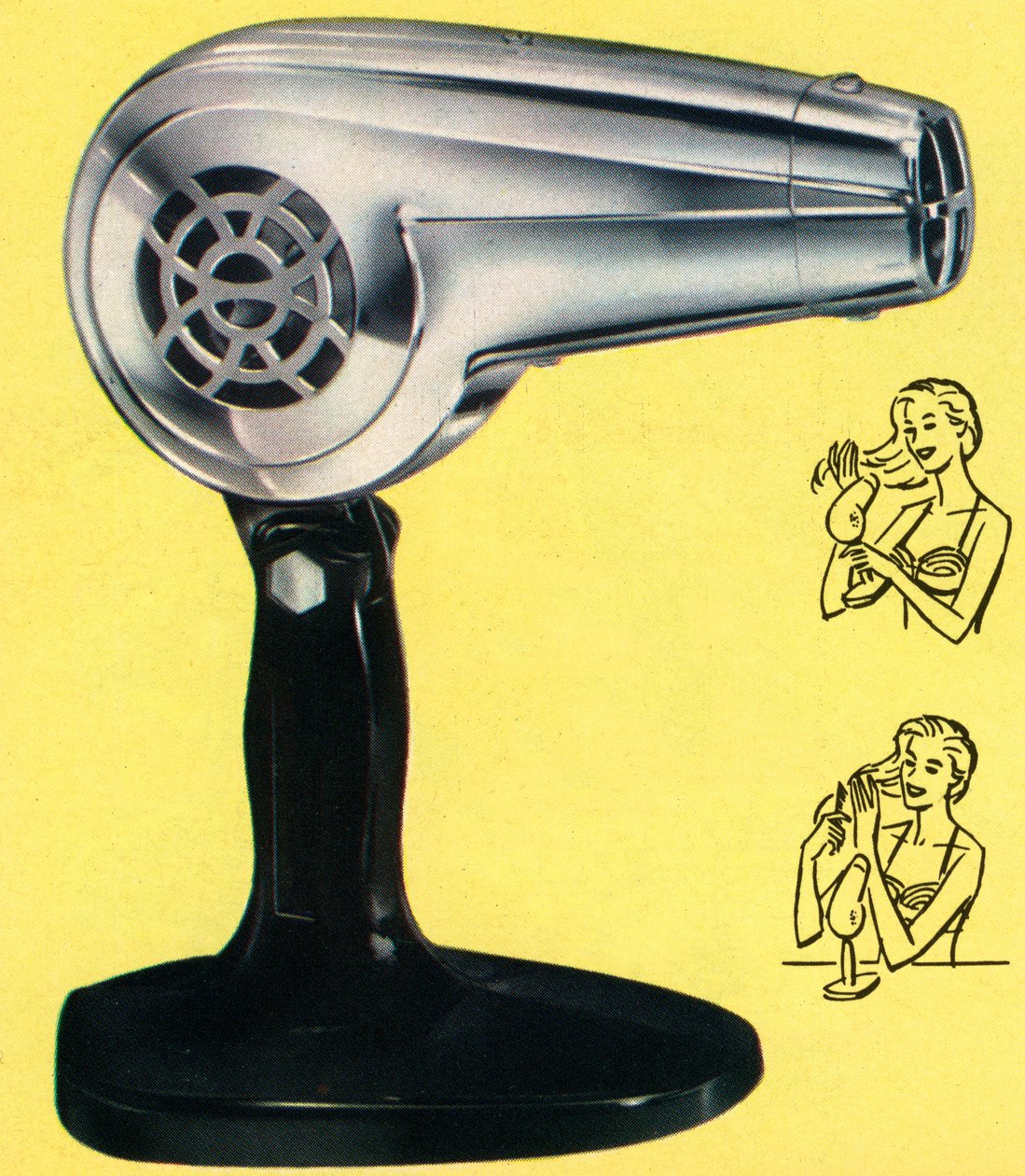 Suszarka do włosów retro Chrome autorstwa American School