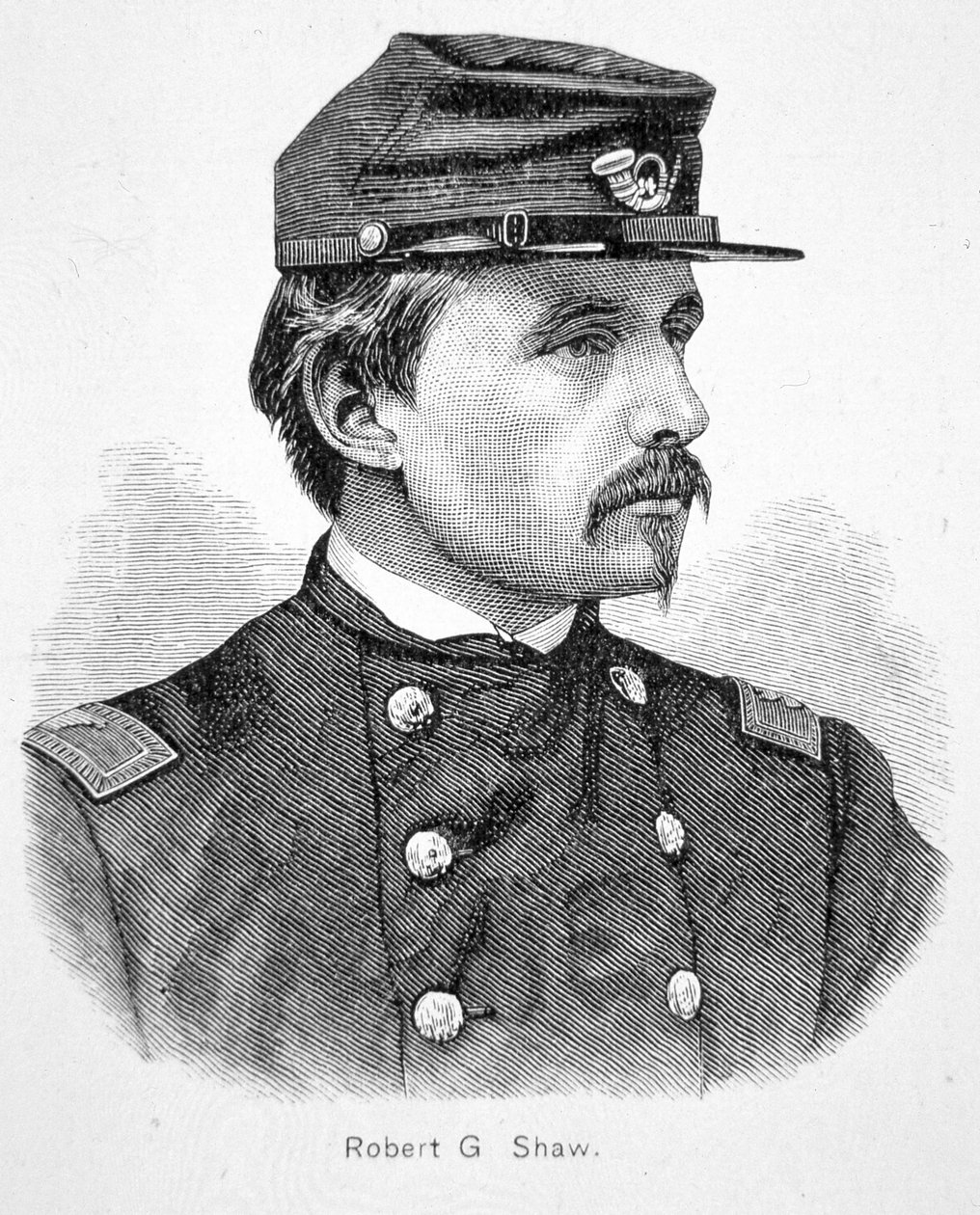 Robert Gould Shaw (1837-63) (rycina) autorstwa American School
