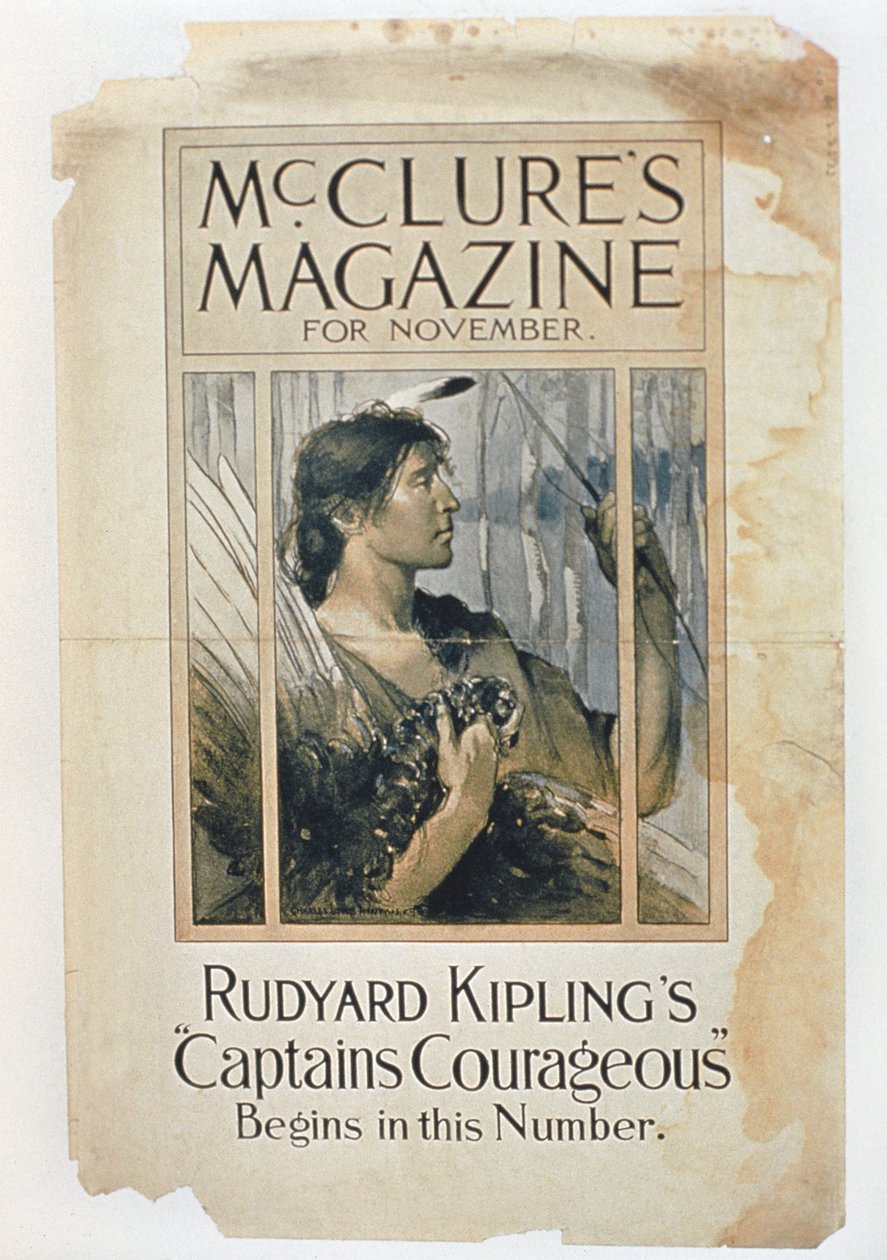 Kapitan Courageous Rudyarda Kiplinga w listopadowym wydaniu magazynu McClure autorstwa American School