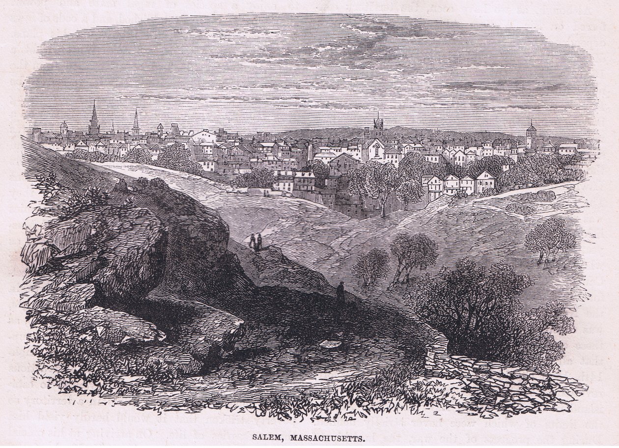 Salem Massachusetts, ilustracja z pubu Cassell