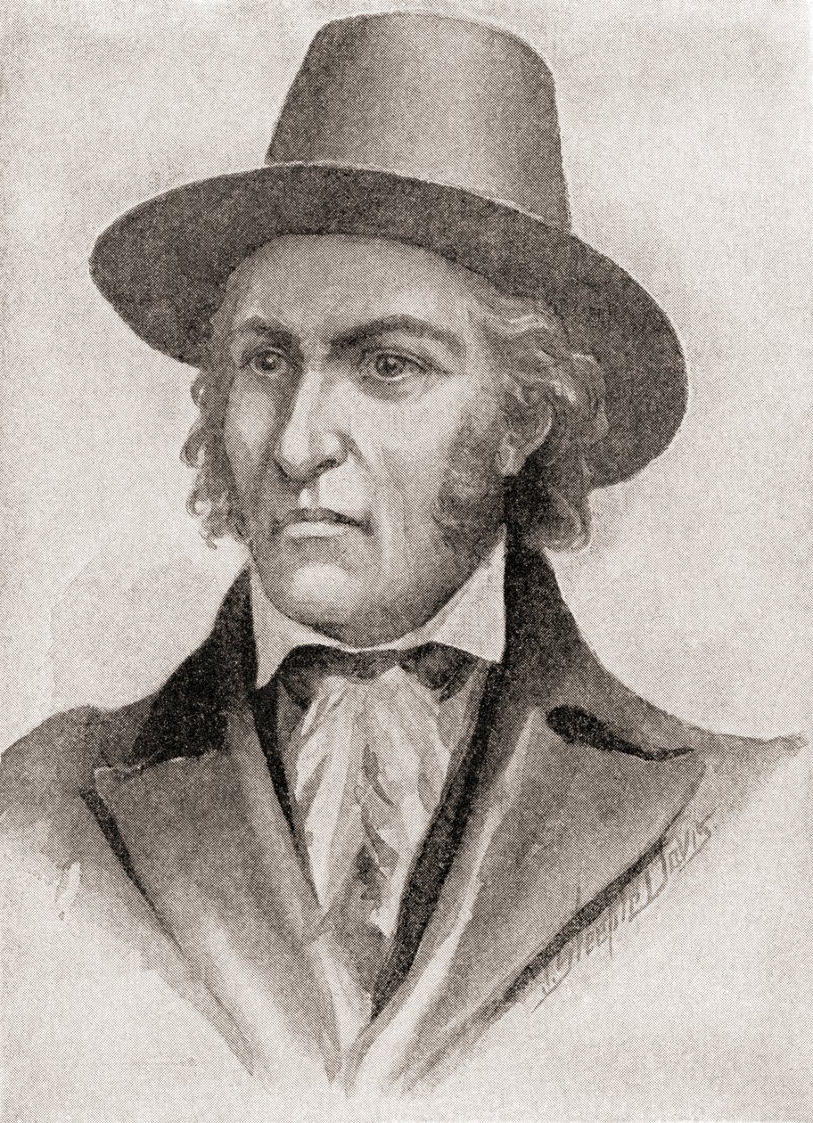Samuel Chester Reid, dowódca korsarza podczas wojny 1812 r., z „Historii naszego kraju”, opublikowanej w 1905 r. (litho) autorstwa American School