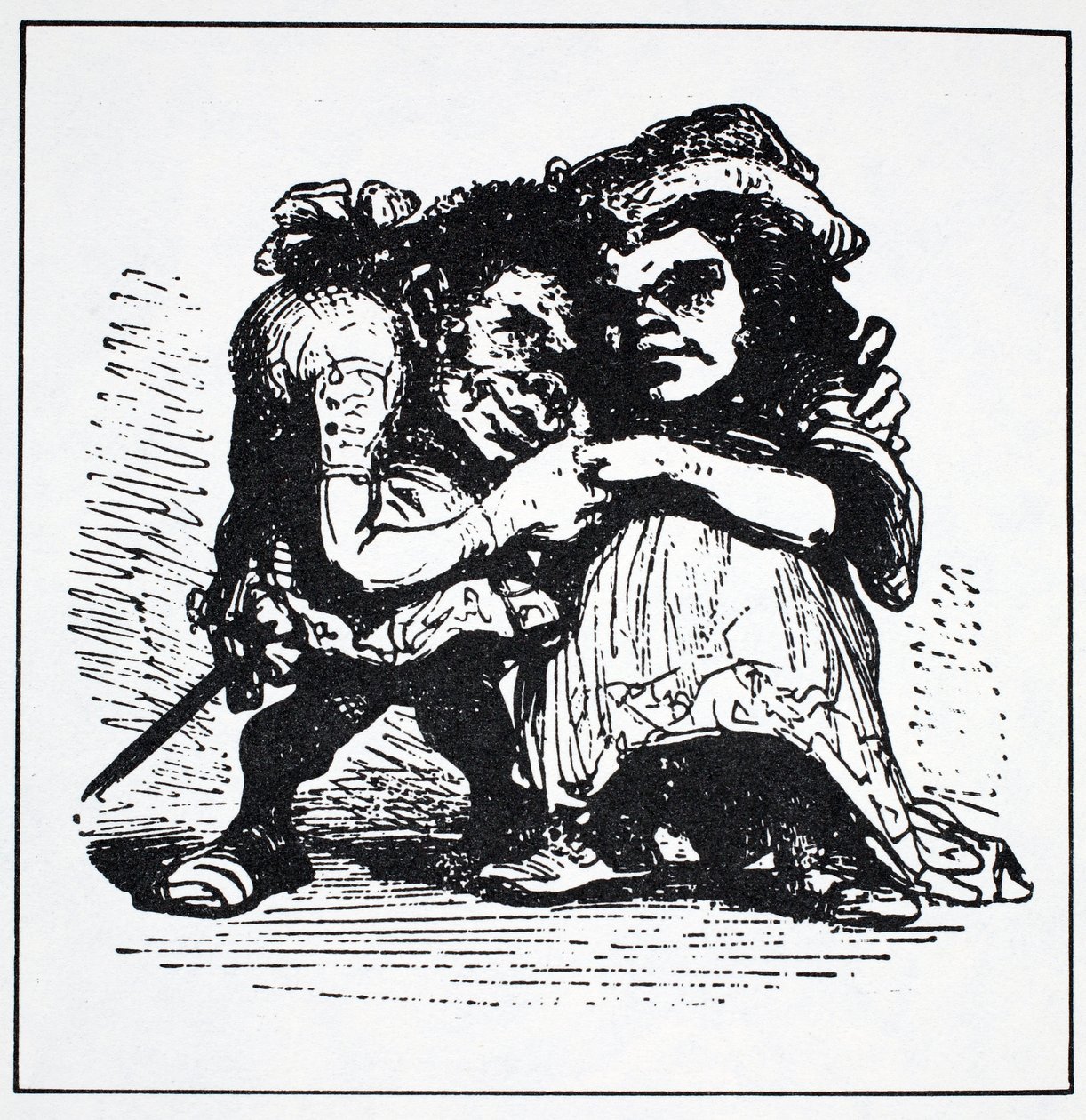 Skandynawskie elfy, ze Światowego przewodnika po gnomach, wróżkach, elfach i innych małych ludziach Thomasa Keightleya (1789-1872) Opublikowano 1880 (BW Grawerowanie) autorstwa American School