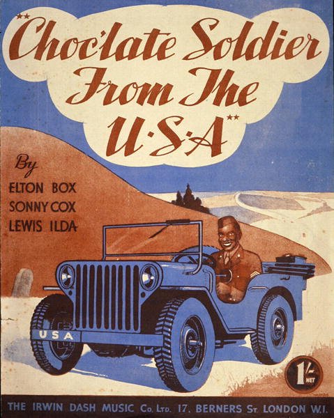 Okładka nutowa do „Czekoladowego żołnierza z USA” autorstwa American School