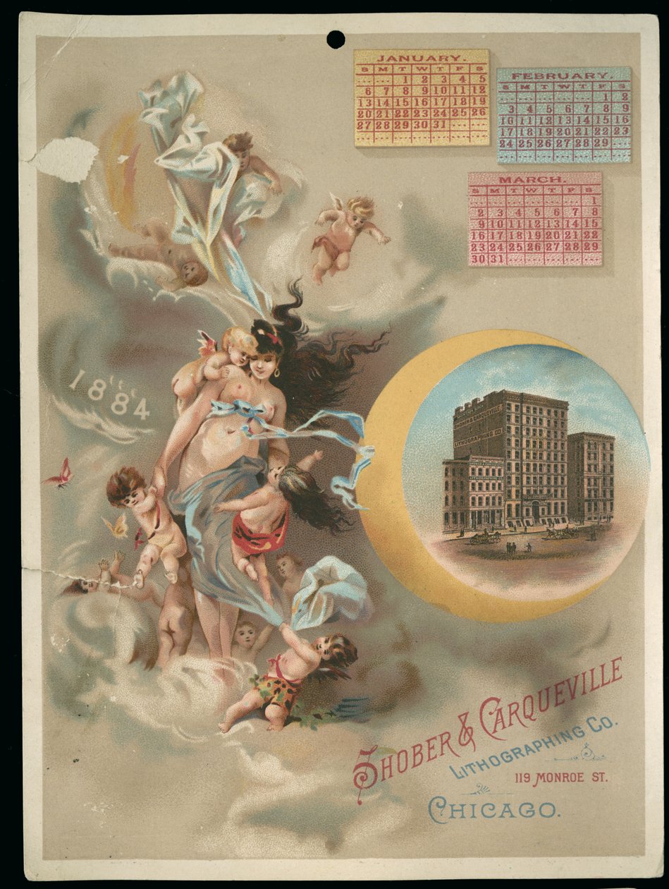 Karta handlowa Shober & Carqueville autorstwa American School